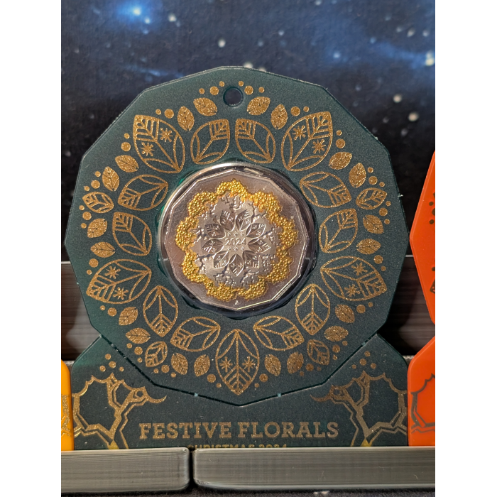 2024 Christmas Festive  Florals 50c set of 5