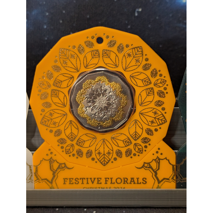 2024 Christmas Festive  Florals 50c set of 5