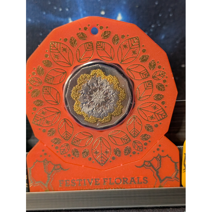 2024 Christmas Festive  Florals 50c set of 5