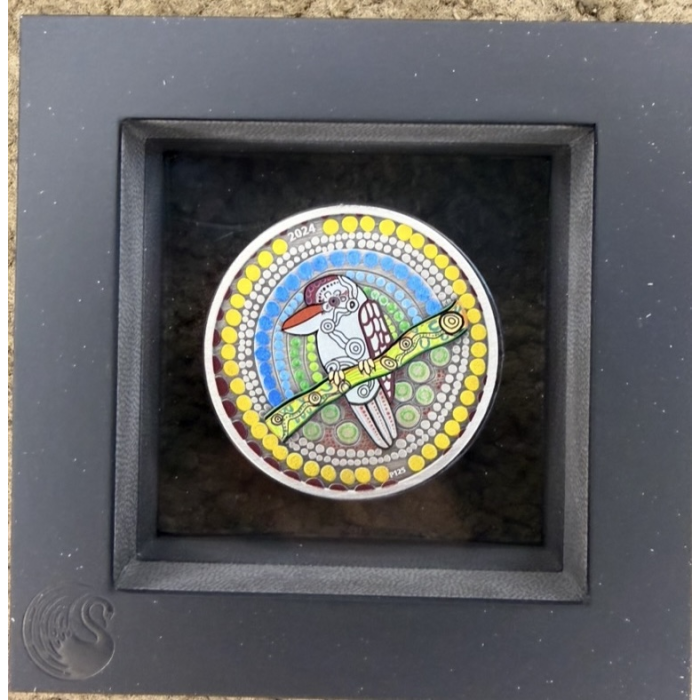 2022 Kookaburra “Kaa-Kaa” 2oz Silver Antiqued Coin – Perth Mint