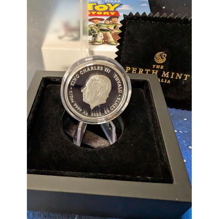 2025 50c 30th Anni Disney Pixar Toy Story 1/2oz Silver Proof Coloured Coin