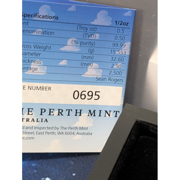 2025 50c 30th Anni Disney Pixar Toy Story 1/2oz Silver Proof Coloured Coin