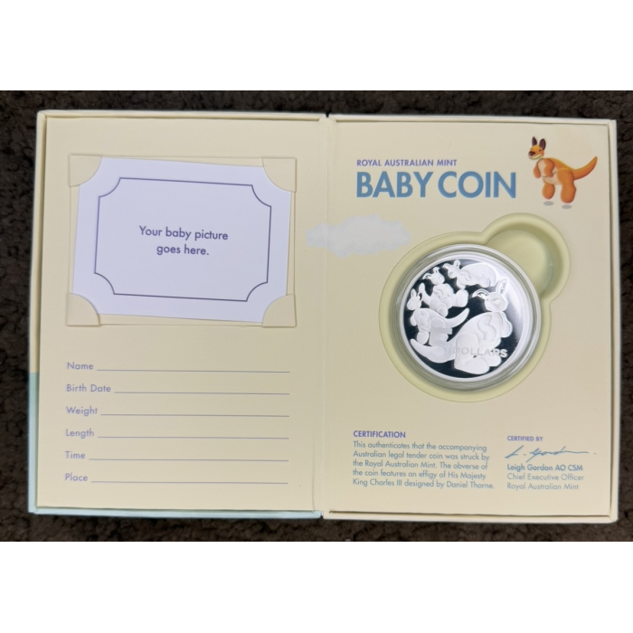 2024 $5 Baby Coin 1oz Silver Proof – Royal Australian Mint 