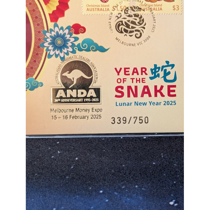2025  $1 Melbourne ANDA Money Expo Lunar Year of the Snake PNC 339/750