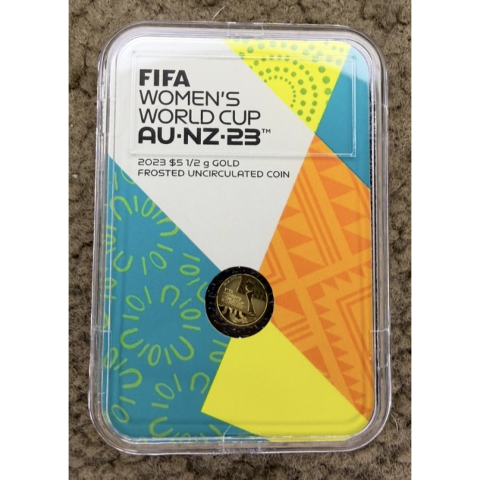 2023 FIFA Women’s World Cup 1/2 g Gold Frosted Uncirculated Coin