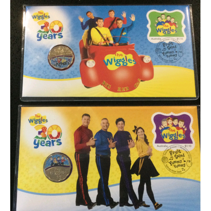 30 Years The Wiggles PNC / Original & New / Scalloped 30c Coin with Privy Mark