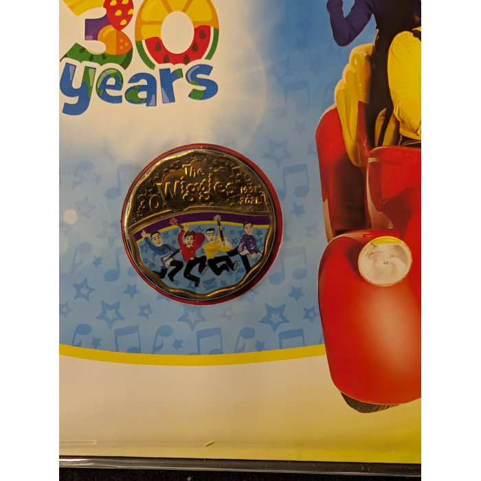 30 Years The Wiggles PNC / Original & New / Scalloped 30c Coin with Privy Mark