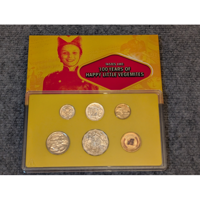 2023 VEGEMITE - 100 YRS of  'Happy Little Vegemites' Unc 6 Coin Set