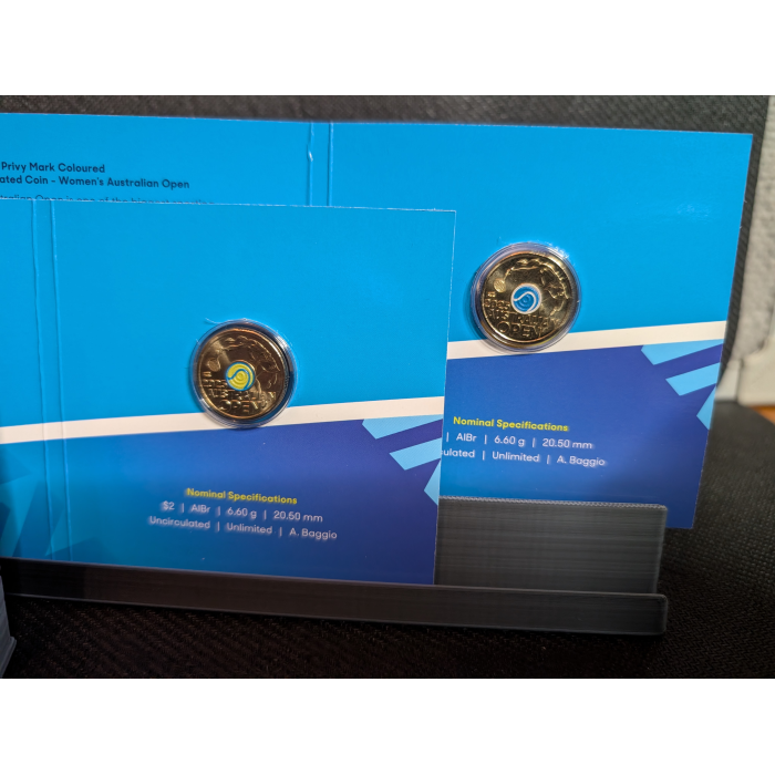 2025 $2 Australian open Tennis Fluro  & Blue Men's &  women's 