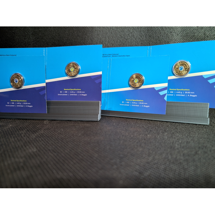 2025 $2 Australian open Tennis Fluro  & Blue Men's &  women's 