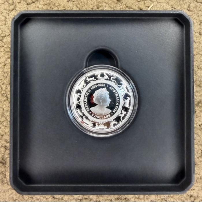 2024 Year of the Dragon 1oz Silver Coin .999 Fine – Lunar Series Dragon