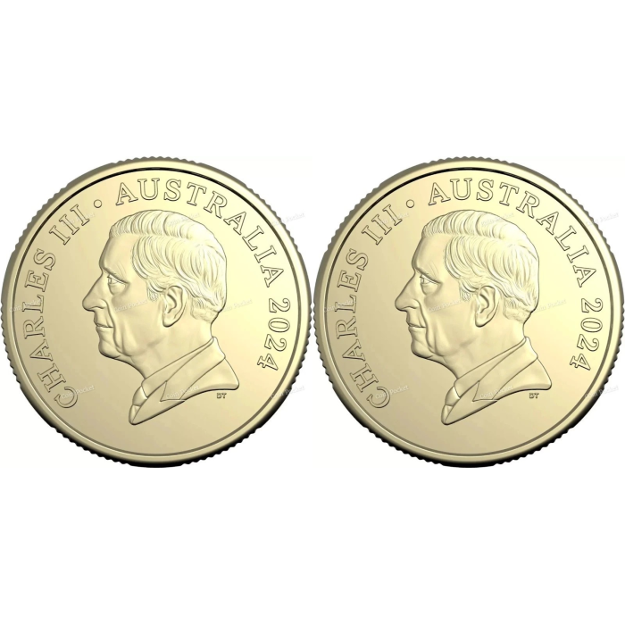 Bluey & Bingo - Set of 2 One Dollar Coin Bags Dollarbuck $1 - New Sealed