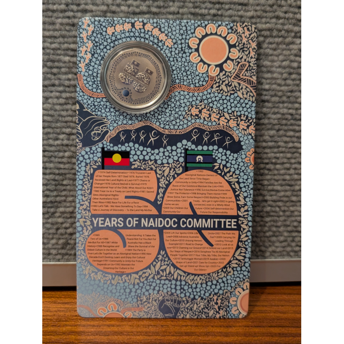 Australia NAIDOC 50th Anniversary 2024 50c Colour Carded As Issue By RAM