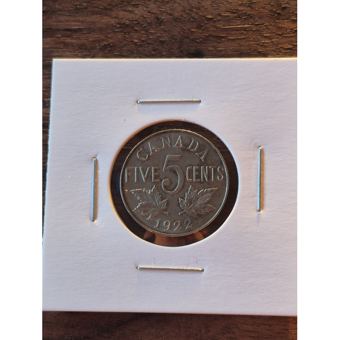 1922 CANADA 5 CENT (UNC)