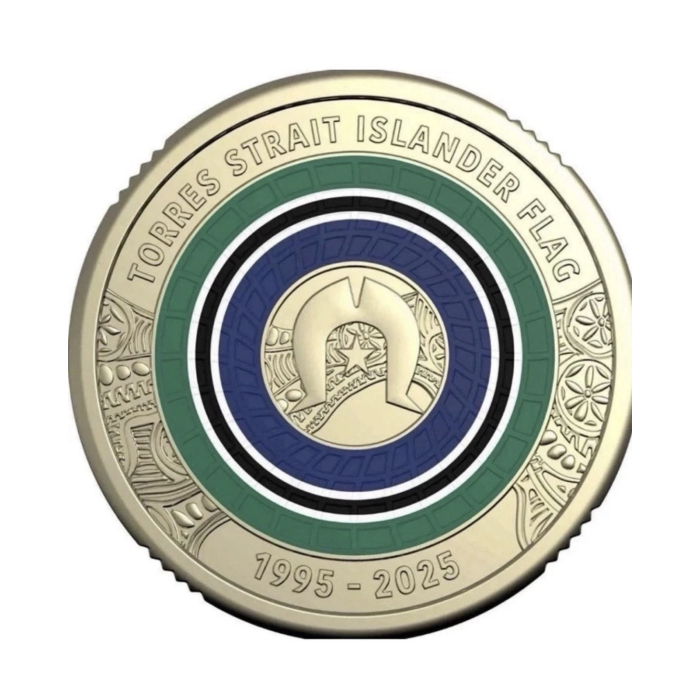 2025 - $2- UNC  (RAM ROLL) - Torres Strait Islander Flag Coin