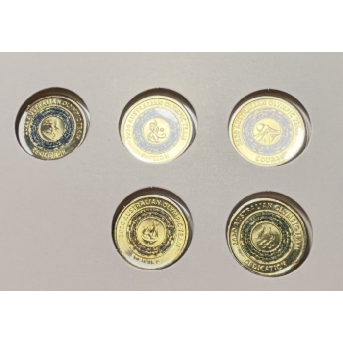 2020 Tokyo Olympics Hockey Roo Cover - Folder with 5 x UNC $2 Coins