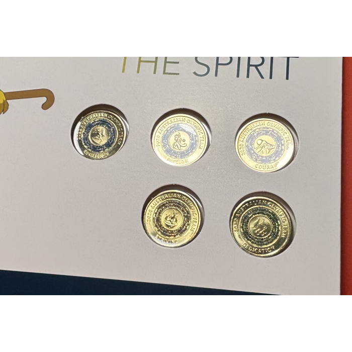 2020 Tokyo Olympics Hockey/Surfer Cover - Folder with 5 x UNC  $2 Coins