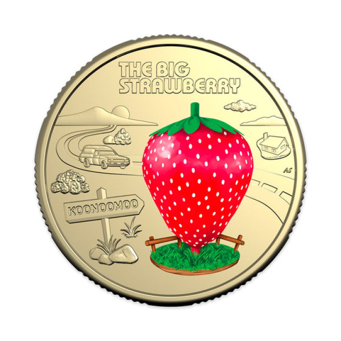 CONSECUTIVE COA 0886 & 0887 | 2025 Red Strawberry Coloured Coin PNC