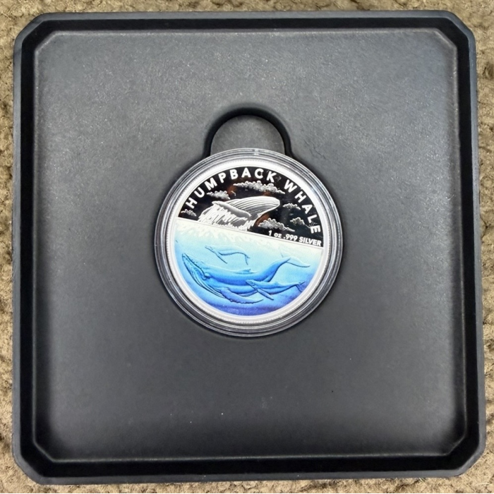 2023 $5 Humpback Whale 1oz Silver Proof Coin