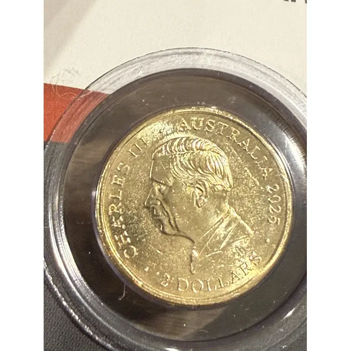 AUSTRALIA WWII 80TH ANNIVERSARY POPPY WREATH 2025 $2 COLOUR UNCIRCULATED IN CARD