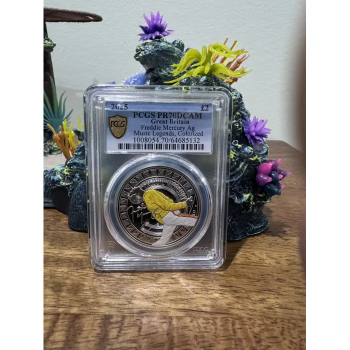 2025 Freddie Mercury TOP POP PR70 1 Oz Colour coin