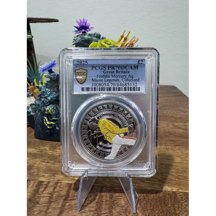 2025 Freddie Mercury TOP POP PR70 1 Oz Colour coin