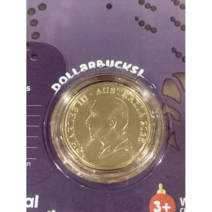 2025 $1 Coloured Uncirculated Coin – Bluey Christmas