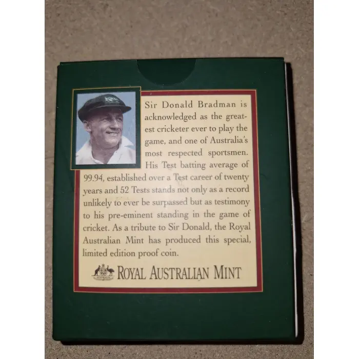 1996 $5 Proof - Sir Donald Bradman