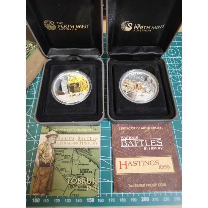 famous battles in history 1 oz silver x 2