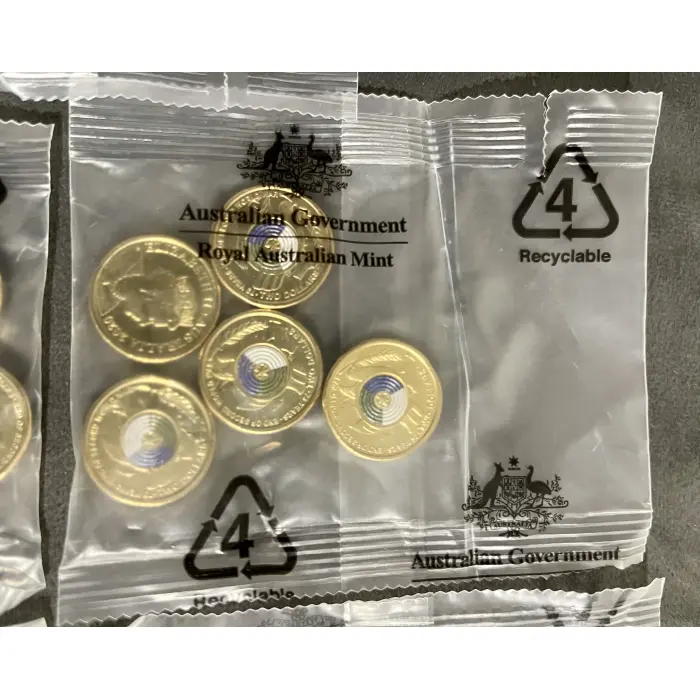 5x 2020 $2 - 75 Years End Of World War 2 -RAM 5 coin Bags -25 coins total