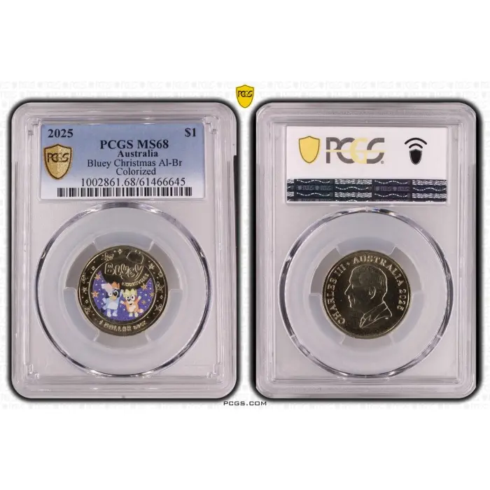 2025 - MS68 - $1 -  Bluey Christmas
