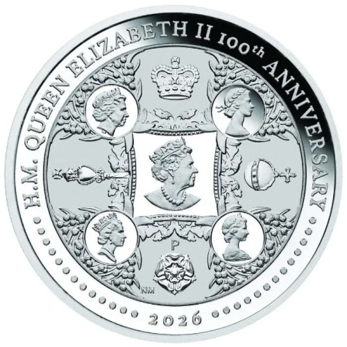 Queen Elizabeth II 100th Anniversary 2026 $1 1oz Silver Proof Coin