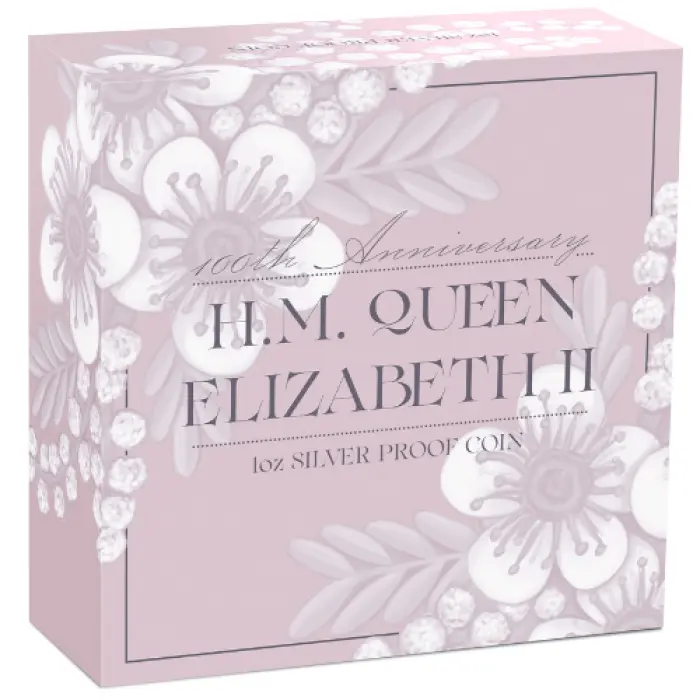 Queen Elizabeth II 100th Anniversary 2026 $1 1oz Silver Proof Coin