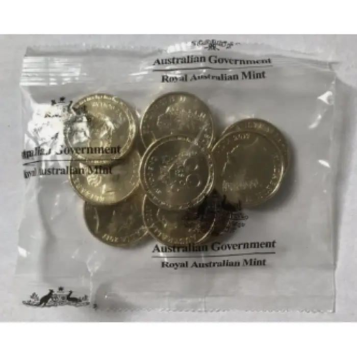 2017 $1  100 YEARS OF ANZAC RAM SEALED BAG 10 UNCIRCULATED COINS