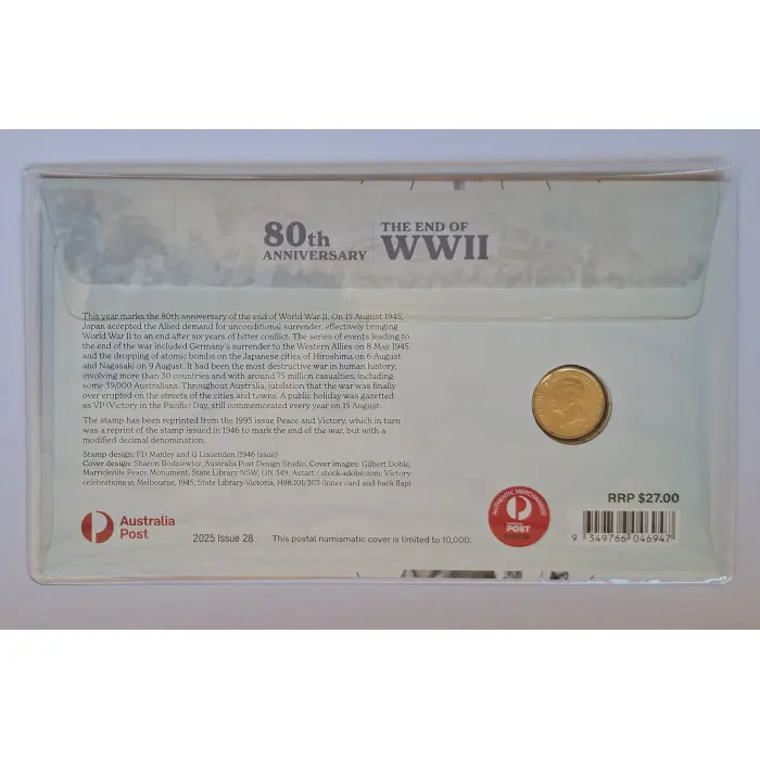 2025 $2 Remembrance Day- Red Poppy Wreath PNC