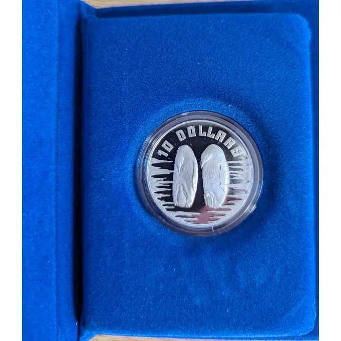 $10 Silver Proof Birds Of Australia Emperor Penguin RAM Coin