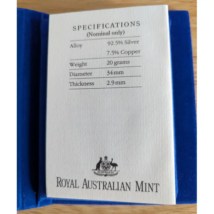 $10 Silver Proof Birds Of Australia Emperor Penguin RAM Coin