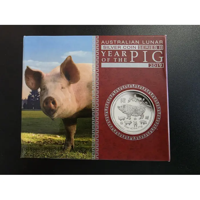 2019 Year of the Pig 1oz Silver Proof Coin