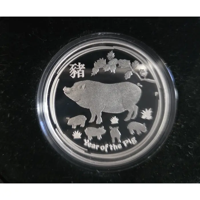 2019 Year of the Pig 1oz Silver Proof Coin