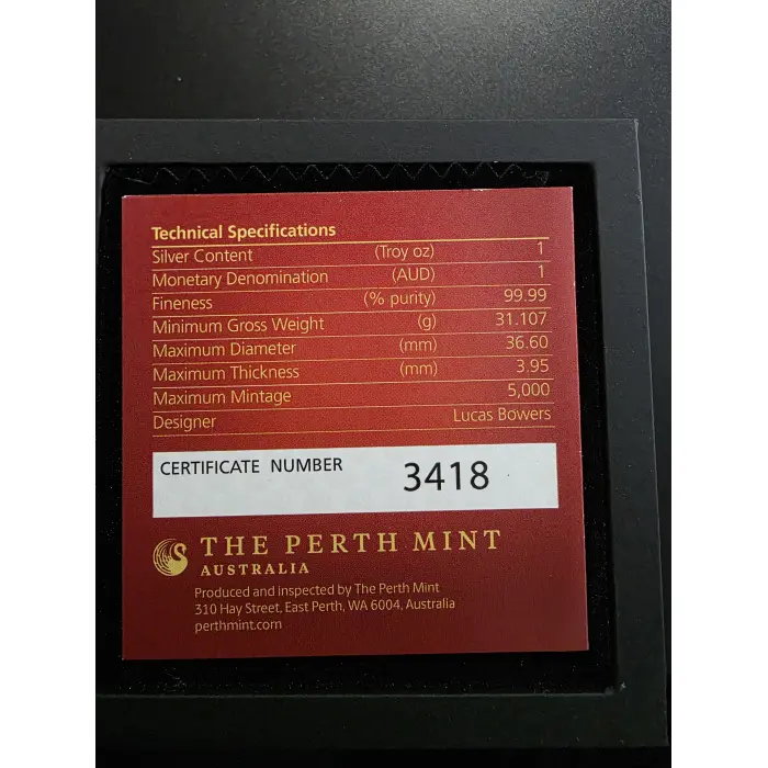 Australian Opal Lunar Series 2020 Year of the Mouse 1oz Silver Proof Coin