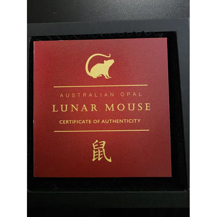 Australian Opal Lunar Series 2020 Year of the Mouse 1oz Silver Proof Coin