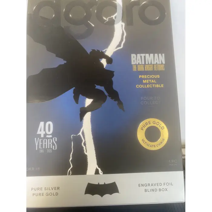 Agoro Batman the Dark Knight Returns - Engraved Silver Foil