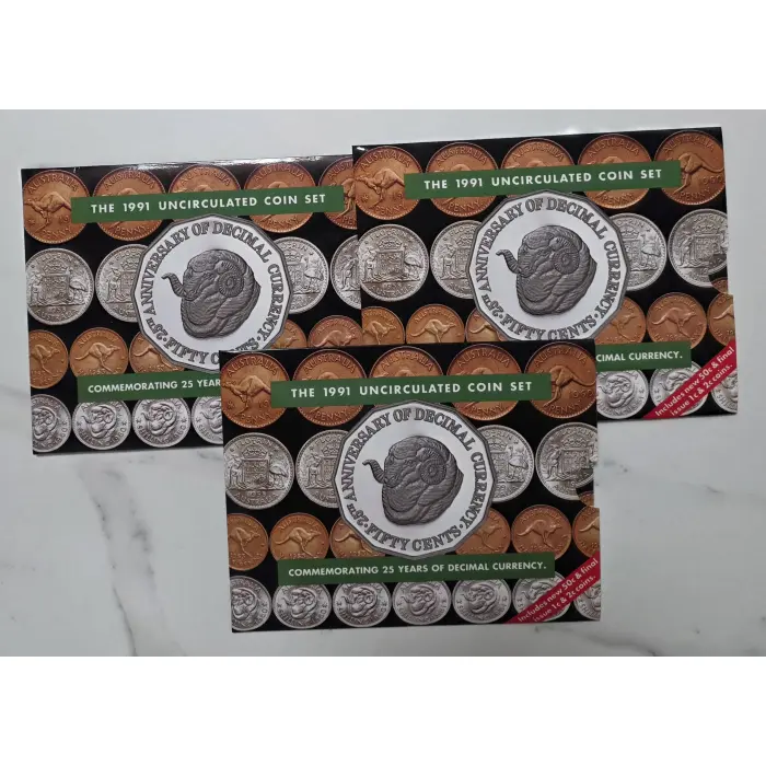 1991 Australia Uncirculated Coin Set – 25 Years of Decimal Currency