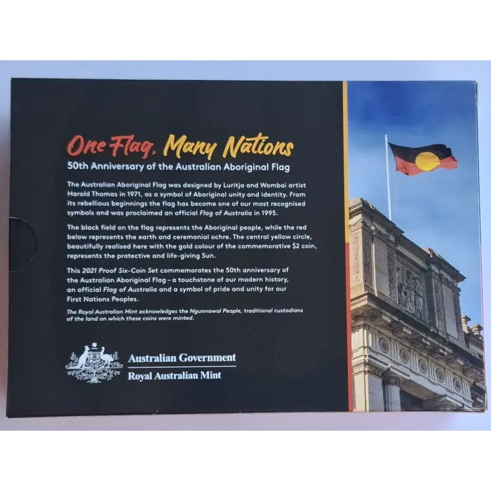 2021 50th Anniversary Of The Aboriginal Flag PROOF Set