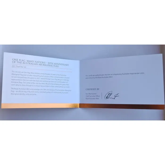 2021 50th Anniversary Of The Aboriginal Flag PROOF Set