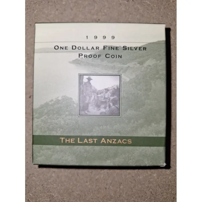 1999 $1 Proof - The Last Anzacs Silver