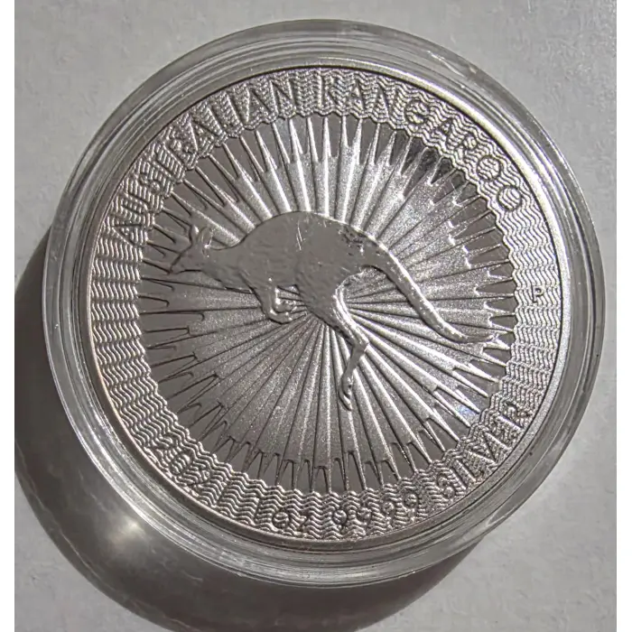 2021 1 oz 9999 Fine Silver Australian Kangaroo in Capsule
