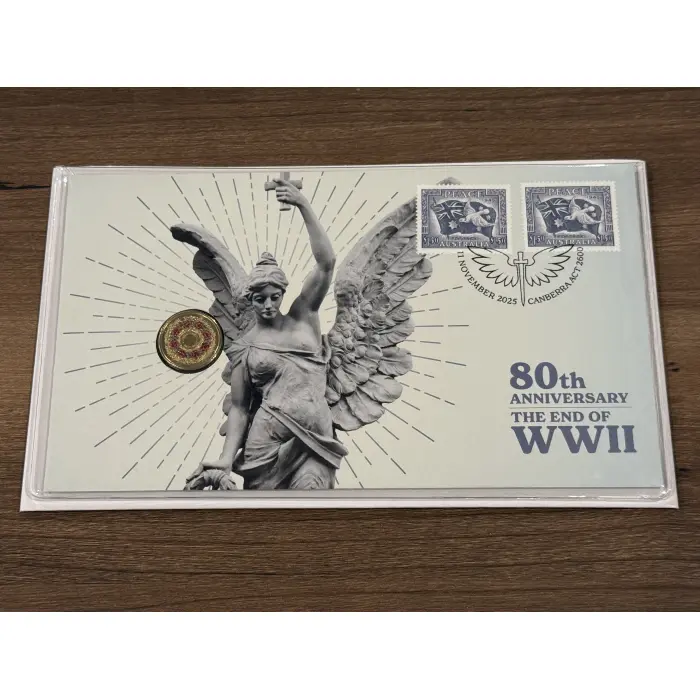 2025 80th Anniversary of WWII Poppy Wreath PNC