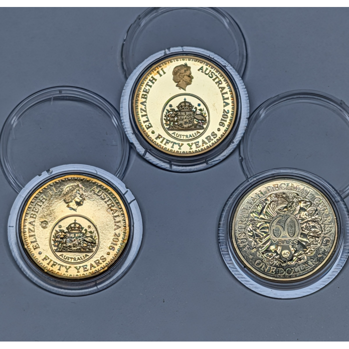 2016 and 2026 $1 Changeovers - 3 Coin (Proof and  Counterstamp) Bundle