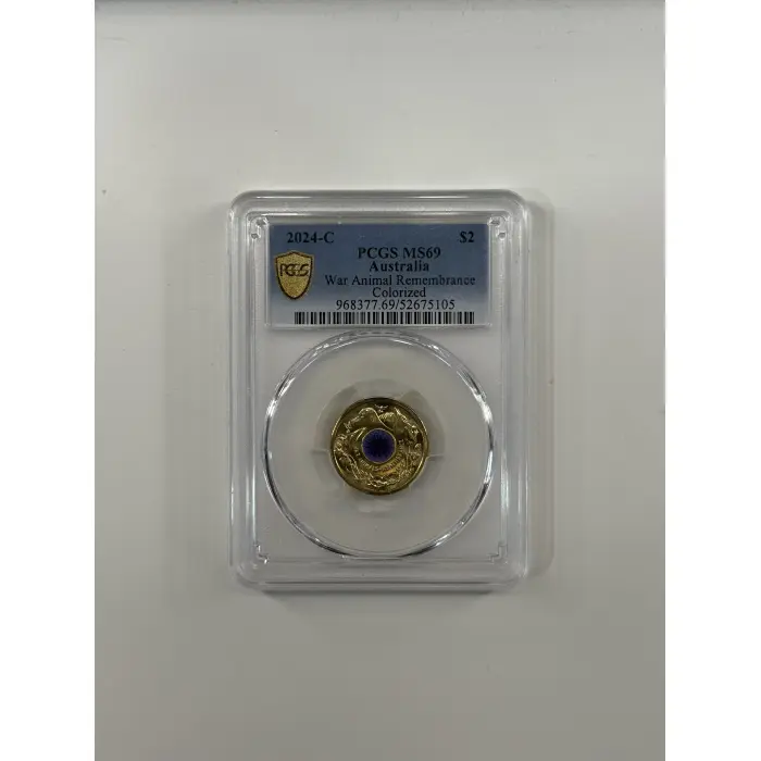 MS69 2024-C $2 WAR ANIMAL REMEMBRANCE COLORIZED